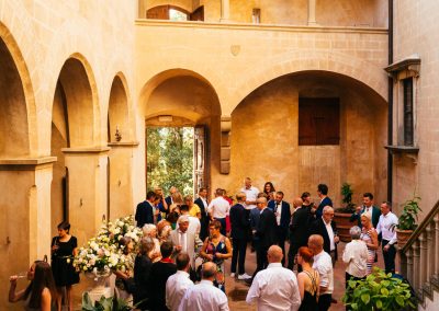 wedding reception at Castello di Montegufoni